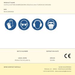 Cuchilla 3D Para Desbrozadora 255 X 25,4 X 1,4 Mm