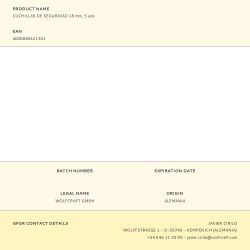 Cuchillas De Seguridad 18 Mm, 5 Uds