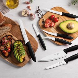 Cuchillo Cocina Plenus Negro 152,4 Mm