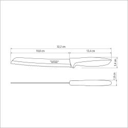 Cuchillo Panero Plenus Negro 200 Mm