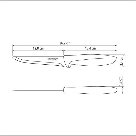 Cuchillo Para Deshuesar Plenus Negro 127 Mm