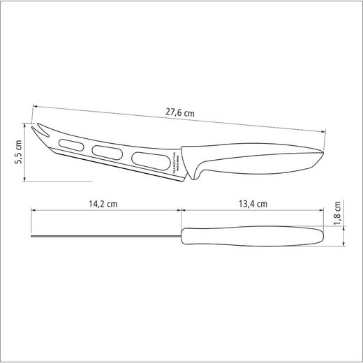 Cuchillo Para Queso Plenus Negro 15,24 Cm