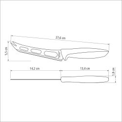 Cuchillo Para Queso Plenus Negro 15,24 Cm