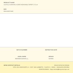 Cuchillo Santoku Acero Inoxidable Expert 17,5 Cm