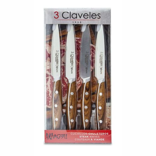 Cuchillos Chuleteros Wagyu 11,5 Cm, 4 Uds