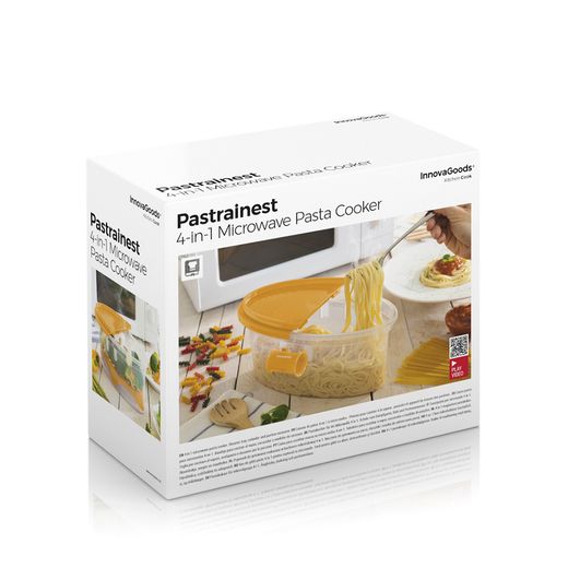 Cuecepasta Para Microondas 4 En 1 Con Accesorios Y Recetas