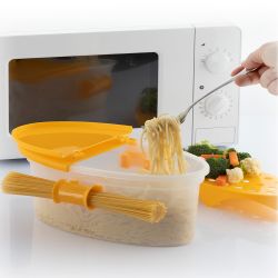 Cuecepasta Para Microondas 4 En 1 Con Accesorios Y Recetas