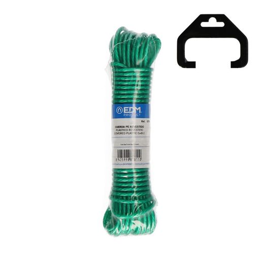 Cuerda Plástico Verde Revestido Pvc Tendedero 10 M