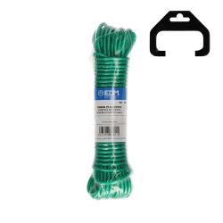 Cuerda Plástico Verde Revestido Pvc Tendedero 15 M