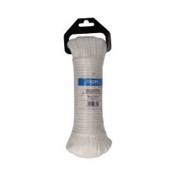 Cuerda Trenzada Nylon Blanco Granate, Calibre 6 Mm X 25 M
