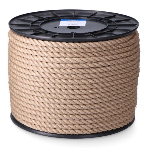 Cuerda Yute Natural 3 Cabos Calibre 8 Mm X 200 M