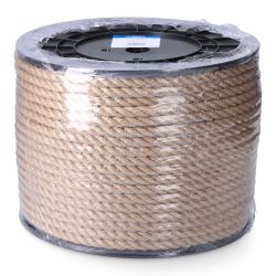 Cuerda Yute Natural 3 Cabos Calibre 8 Mm X 200 M