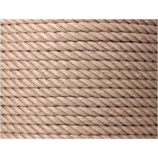 Cuerda Yute Natural 3 Cabos Calibre 8 Mm X 200 M
