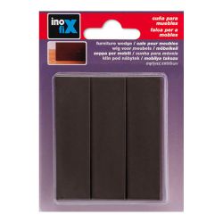 Cuña De Plastico Marron (Blister 3 Unid.) Inofix