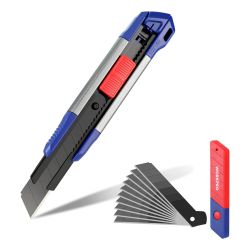 Cúter Cierre A Presion + 11 Cuchillas