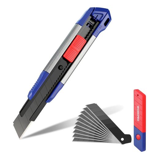 Cúter Cierre A Presion + 11 Cuchillas