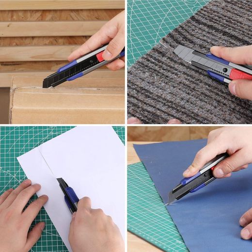 Cúter Cierre A Presion + 11 Cuchillas