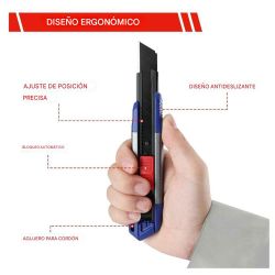 Cúter Cierre A Presion + 11 Cuchillas