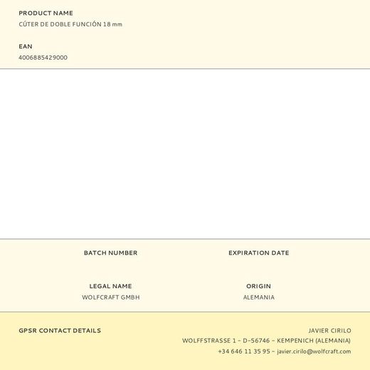 Cúter De Doble Función 18 Mm