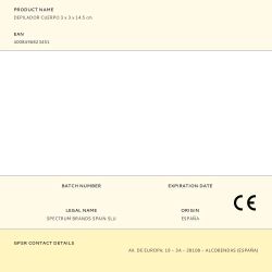 Depiladora Corporal 3 X 3 X 14,5 Cm