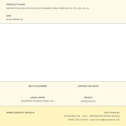 Deposito De Agua De Plastico Plegable Para Camping 10 L 19 X 20 X 25 Cm