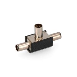 Derivador Tv 1 Base + 2 Clavijas Negro Blin. Envasado Edm