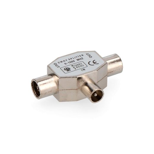 Derivador Tv 1 Clavija+2 Bases Metalico Extra Envasado Edm