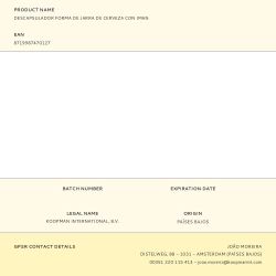 Descapsulador Forma De Jarra De Cerveza Con Imán