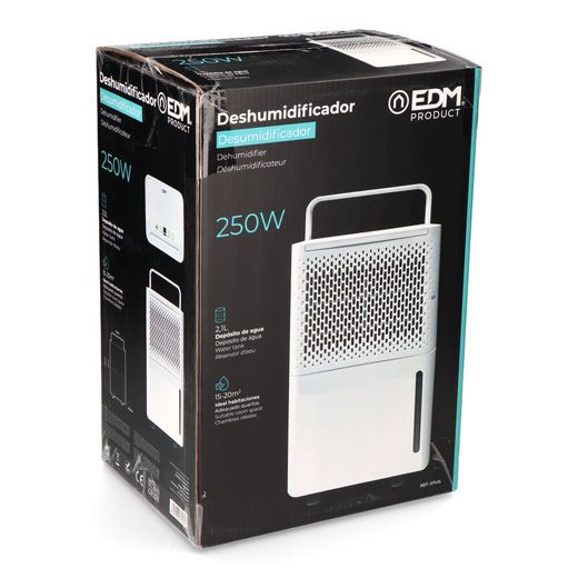 Deshumidificador 250 W 12L/Día Depósito 2,1L