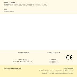 Despertador Digital Colores Surtidos Con Medidas 14X4,5Cm