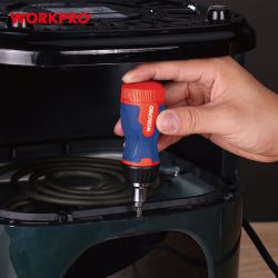 Destornillador Corto De Carraca, 8 En 1, 115 X 37 X 36,5 Mm