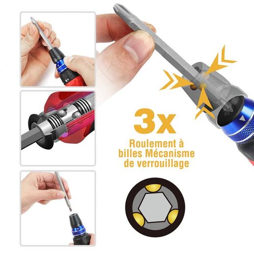 Destornillador De Carraca 12 En 1
