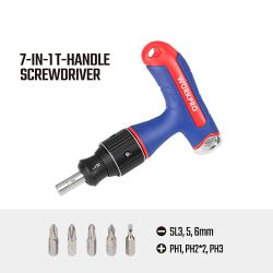 Destornillador De Carraca T, 8 Piezas