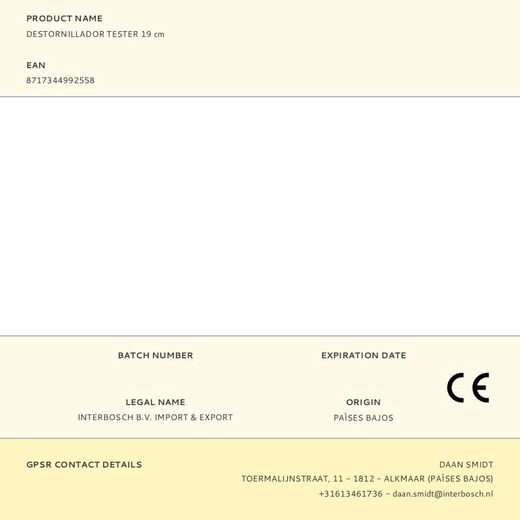 Destornillador Tester 19 Cm