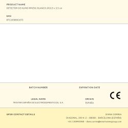 Detector De Humo Rm250, Blanco, Ø10,5 X 3,5 Cm