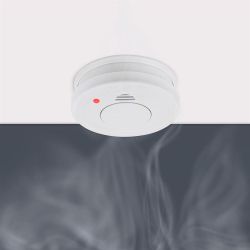 Detector De Humo Rm250, Blanco, Ø10,5 X 3,5 Cm