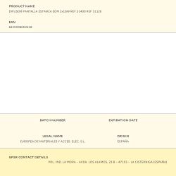 Difusor Pantalla Estanca Edm 2X18W Ref 31400 Ref 31126