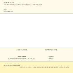 Difusor Pantalla Estanca Edm 2X58W Ref 31402 Ref 31128