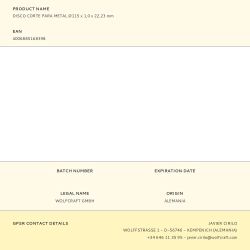 Disco Corte Para Metal Ø115 X 1,0 X 22,23 Mm