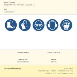 Disco Corte Para Metal Ø230 X 2,5 X 22,23 Mm