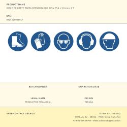 Disco De Corte Zarza Para Desbrozador 305 X 25,4 X 3,0 Mm X 2 T