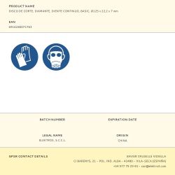 Disco Diamantado Continuo Basic Ø125 X 7 X 22,2 Mm