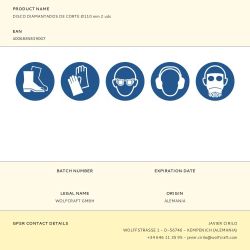 Disco Diamantado De Corte Ø110 Mm 2 Uds