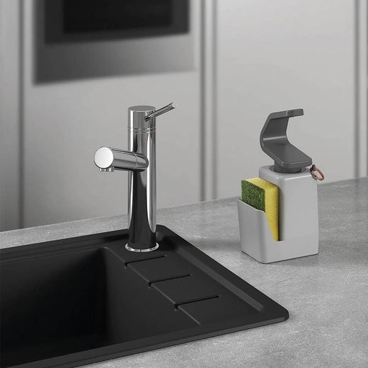 Dispensador Soap-Tex Con Estropajero 11 X 8 X 22 Cm