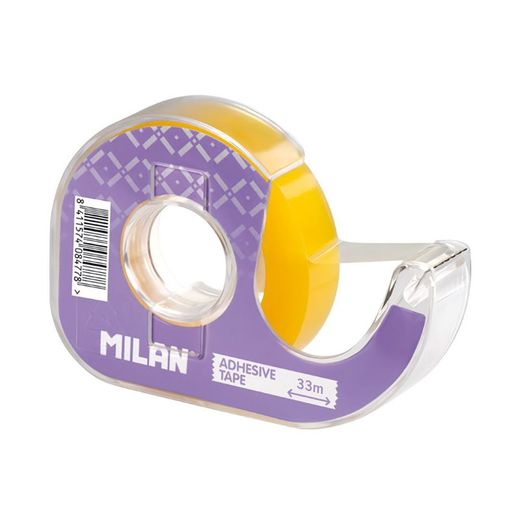 Dispensador Lila De Cinta Adhesiva Transparente 12 Mm X 33 M