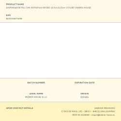 Dispensador Pol Con Estropajo Negro 16,5 X 5,5 X 15 Cm