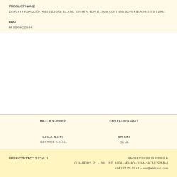 Display Promoción Módulo Castellano "Oferta" Edm Ø 20Cm. Contiene Soporte Adhesivo 02942.