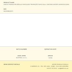 Display Promoción Módulo Portugués "Promoção" Edm Ø 20Cm. Contiene Soporte Adhesivo 02942.