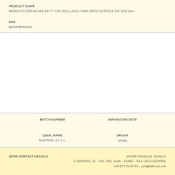 Distribuidor De 2 Vías Con Válvulas Para Grifo De Rosca ½ Pulg - ¾ Pulg, Blister