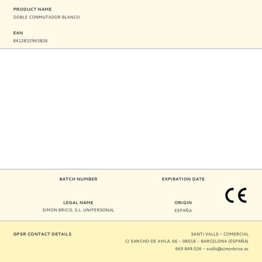 Doble Conmutador Blanco